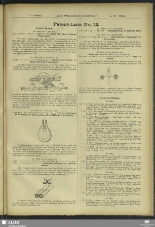 Patent-Liste No. 13