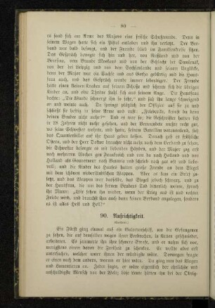 90. Aufrichtigkeit.
