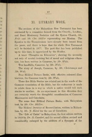 67-71, XI. Literary work