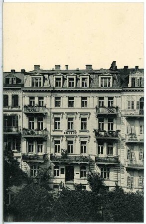 Karlsbad. Haus Goethe