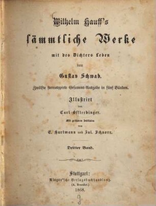 Wilhelm Hauff's sämtliche Werke, 3