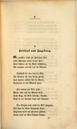 Sämmtliche Gedichte, 3. Die Frithjofs Sage