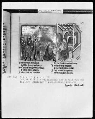 Weltchronik - Bruder Philipp — ---, Folio 256recto-342verso---, Folio 256recto-342versoBeschneidung Christi, Folio 273recto