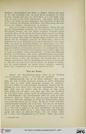Von der Treue