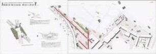Freiflächenkonzept für die Messelandschaft Berlin Schinkelwettbewerb 1998: Lageplan 1:1000