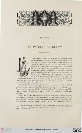 2. Pér. 16.1877: Histoire de la faïence de Delft