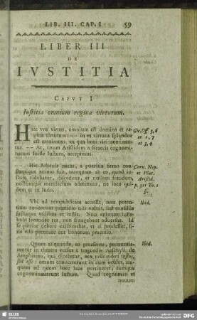 Liber III De Iustitia