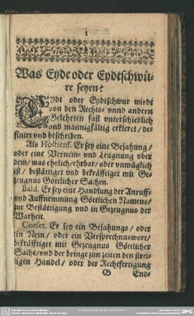 Was Eyde oder Eydtschwüre seyen