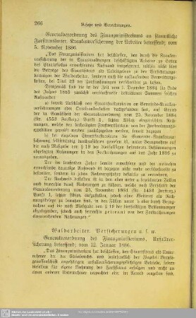 III.1.5 Waldarbeiter. Versicherungen.