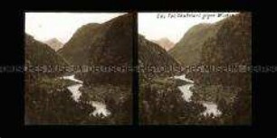 Blick ins Tal Chatelard, bei Martinach