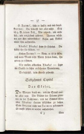 Siebzehntes Capitel Das Skelet.
