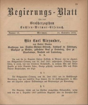 Nr. 19 : 10. September 1870