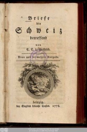 Briefe die Schweiz betreffend