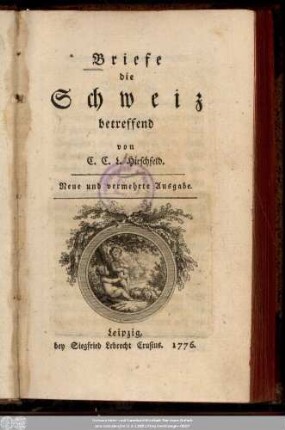 Briefe die Schweiz betreffend