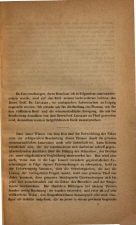 Untersuchungen über die Zähne niederer Wirbelthiere : Inaugural-Dissertation ; mit 3 Tafeln Abbildungen