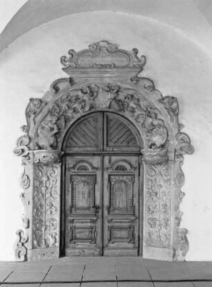 Schloss Friedenstein — Südfassade — Ehemaliges Hauptportal der Schlosskirche