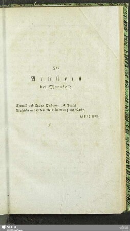51. Arnstein bei Mansfeld