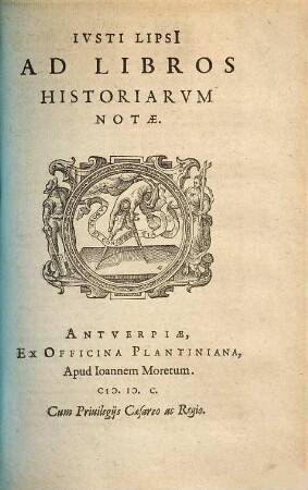 Ivsti Lipsi[i] Ad Libros Historiarvm Notae