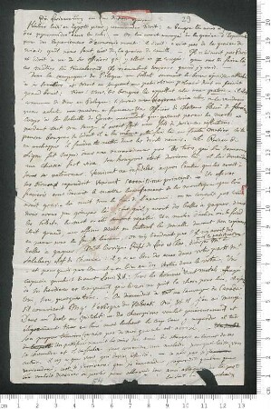 Brief von Adelbert von Chamisso an Friedrich de La Motte- Fouqué