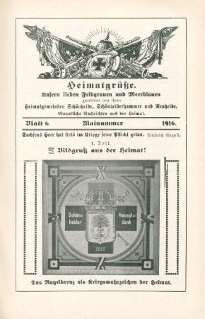 6.1916: Heimatgrüße