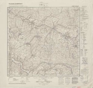 5220 Kirtorf, Topographische Karte 1:25000 (4cm - Karte)