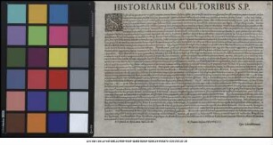 Historiarum Cultoribus S.P. : P.P. Ienae d. 16. April. anno MDCXLIII.