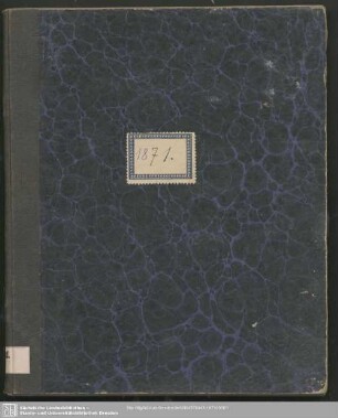 1871: Königl.-Sächs. gnädigst privilegirter Pirnaischer oeconom. Haushaltungs-Kalender