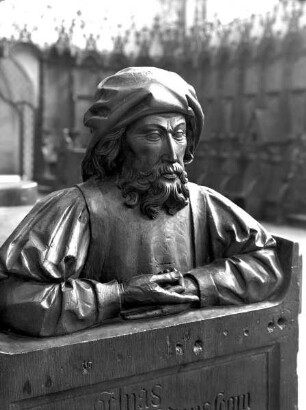 Chorgestühl — Büste des Propheten Elias