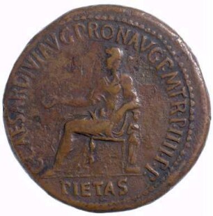 Münze, Sesterz, 37 - 41