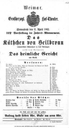 Das Käthchen von Heilbronn