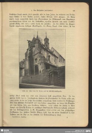 Chor von St. Anna und der Goldschmiedkapelle