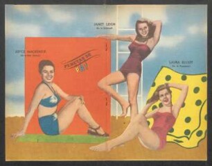 Joyce Mackenzie, Janet Leigh, Laura Elliot - [Ilustración] : Pebetas de PBT