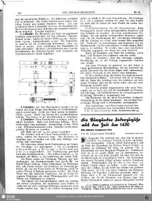 Die Burgunder Federzuguhr aus der Zeit um 1430 (Fortsetzung zu Nr. 50) : Die älteste tragbare Uhr