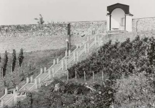 Radebeul. Spitzhaustreppe und Pavillon (1747-1750)