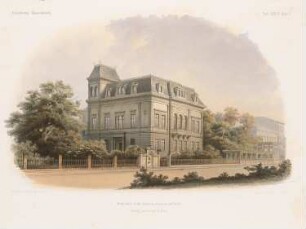 Wohnhaus in der Viktoriastraße, Berlin: Perspektivische Ansicht (aus: Architektonisches Skizzenbuch, H. 36, 1858)
