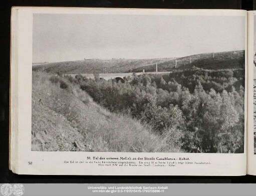 50. Tal des unteren Mellah an der Straße Casablanca – Rabat.