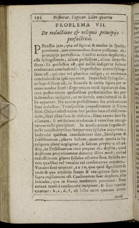 Problema VII. De reductione & reliquis principijs perfectivis.