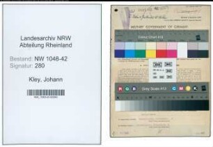 Entnazifizierung Johann Kley , geb. 14.12.1892 (Angestellter)
