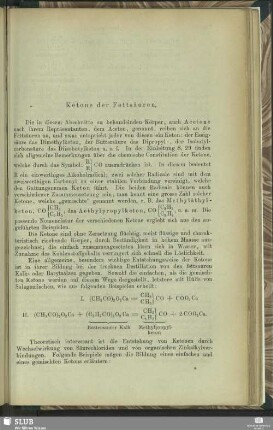 Ketone der Fettsäuren
