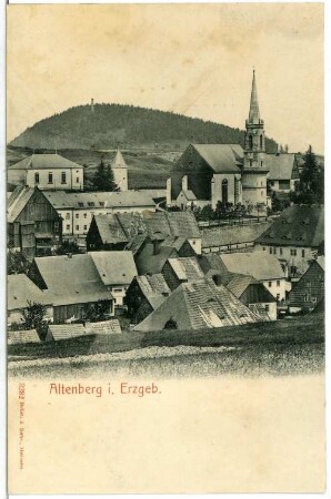 Altenberg im Erzgebirge : Altenberg. Blick auf Altenberg