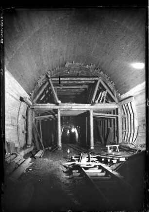 Bau des Sternwaldtunnels der Höllentalbahn
