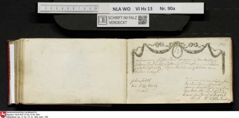 Stammbuch des Ernst Philipp Ludwig Zellmann (1763-1795) aus
                           Braunschweig