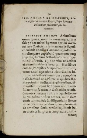 Leo, Aqvila et Delphinvs, Potentißimi animalium Reges ...