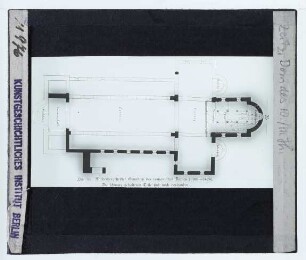 Zeitz, Dom : Grundriss des romanischen Baus, Rekonstruktion