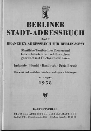 1958,2: Branchen-Adressbuch