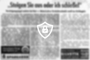 "Steigen Sie aus oder ich schieße!"