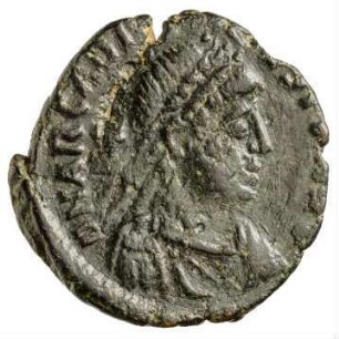Münze, Aes 4, 406 - 408 n. Chr.