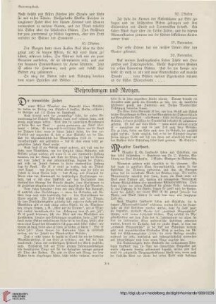 Besprechungen und Notizen