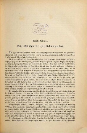 Brehms Thierleben : allgemeine Kunde des Thierreichs, 3. Abth. 1, Säugethiere ; Bd. 3, Hufthiere, Seesäugethiere