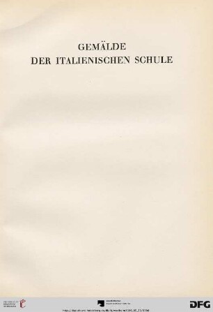 Gemälde der italienischen Schule (Nr. 114-138)